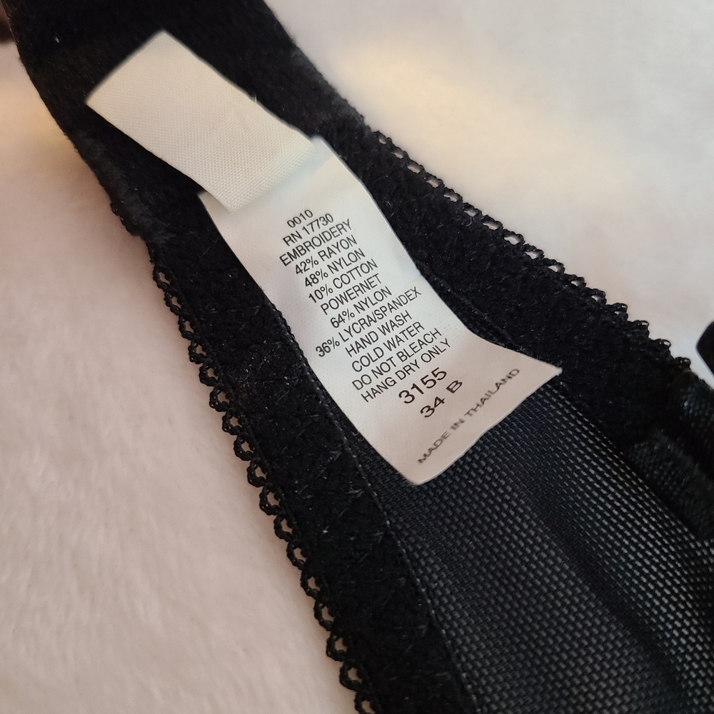 VTG Gilligan & O'Malley Beautiful Embroidered Demi Bra Size 34B - Picture 6 of 6
